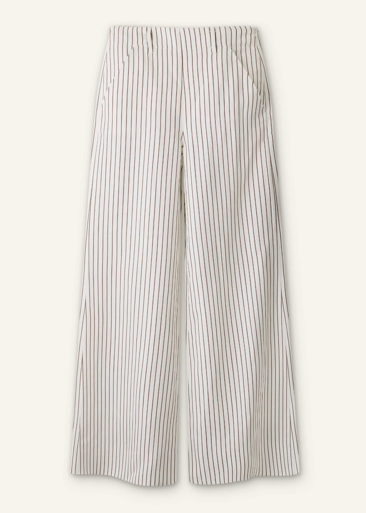 Ivory High Waist Wide Pant | ME+EM