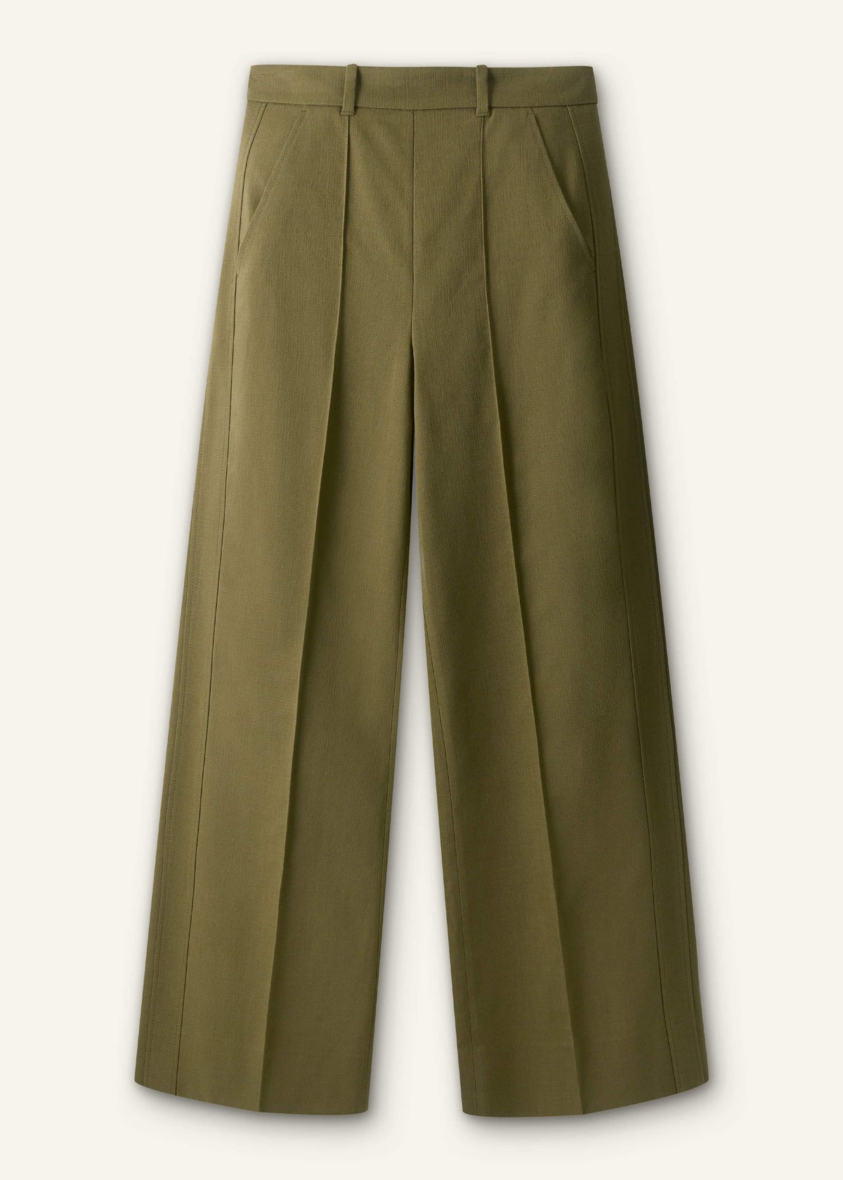 Olive Green Forever Wide-Leg Pant | ME+EM