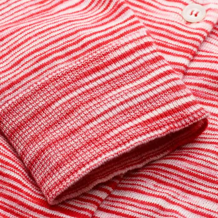Red Spacedye Slim Fit Cardigan | ME+EM