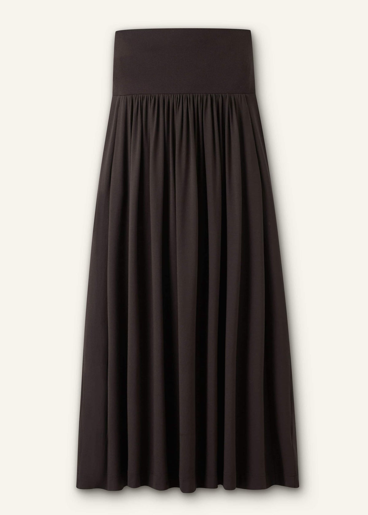 Brown Soft Sculpt Maxi Skirt | ME+EM