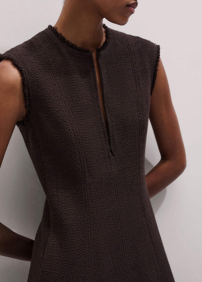 Brown Desk-To-Dinner Fit And Flare Maxi Dress | ME+EM
