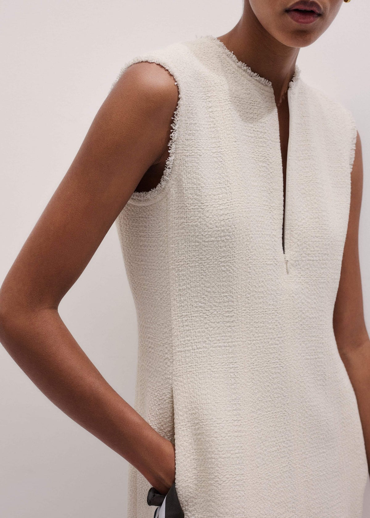 Cream Desk-To-Dinner Fit And Flare Maxi Dress | ME+EM