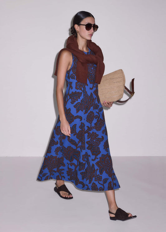 Blue Maxi Swing Dress | ME+EM