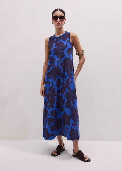 Blue Maxi Swing Dress | ME+EM