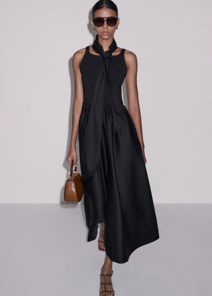 Black Fit + Flare Maxi Dress | ME+EM