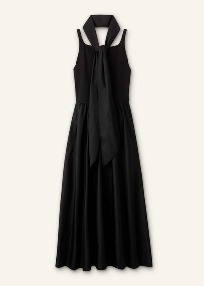 Black Fit + Flare Maxi Dress | ME+EM