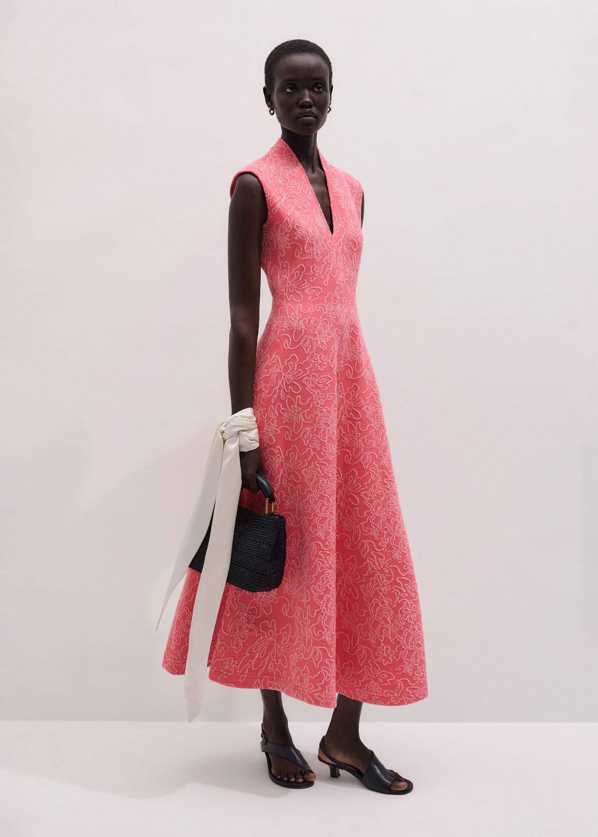 Pink Panelled Fit + Flare Maxi Dress | ME+ME | ME+EM