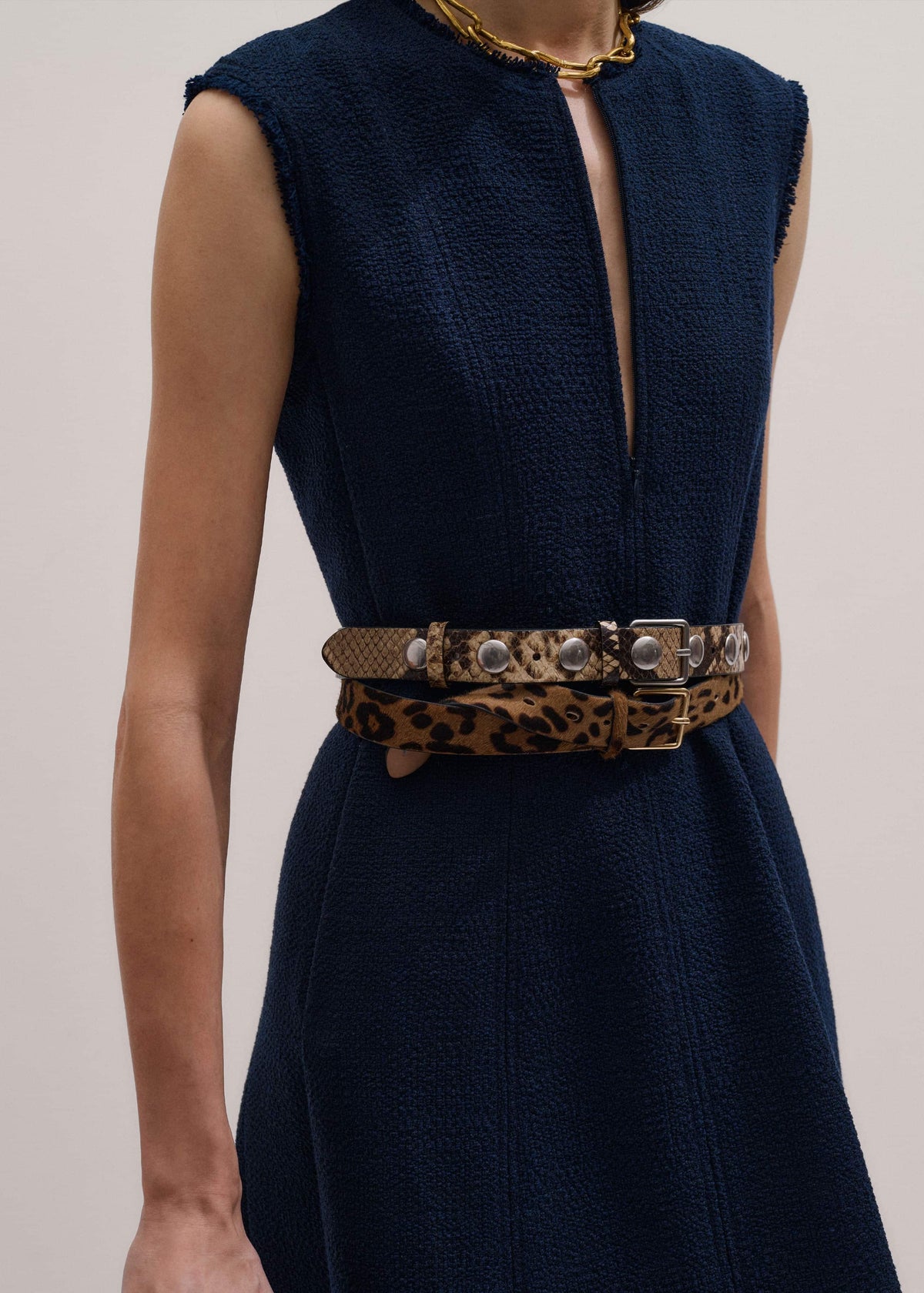 Navy Desk-To-Dinner Fit + Flare Maxi Dress | ME+EM