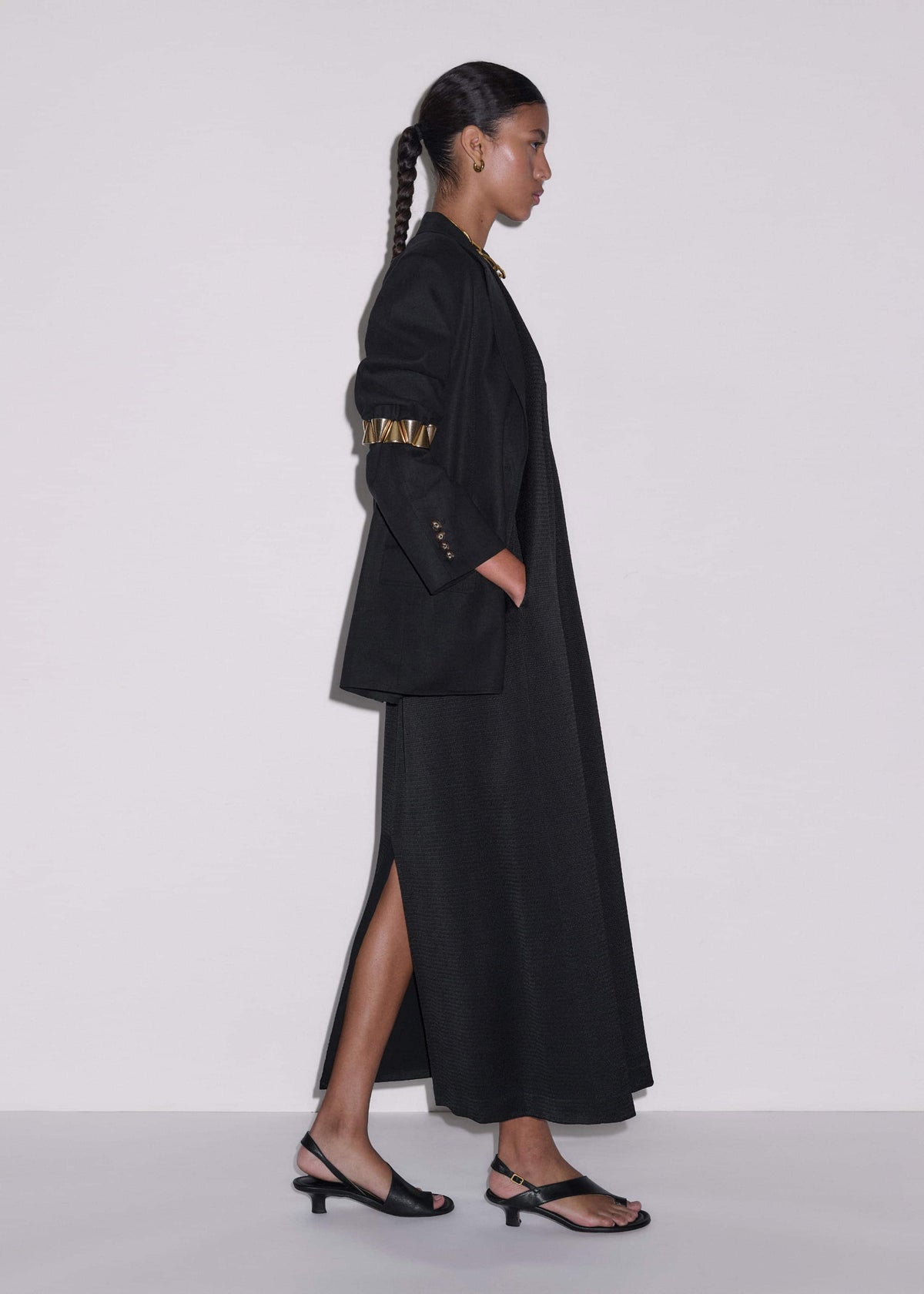 Black Halterneck Maxi Dress | ME+EM