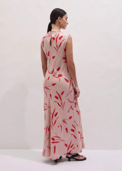 Pink Bias Cut Maxi Dress | ME+EM