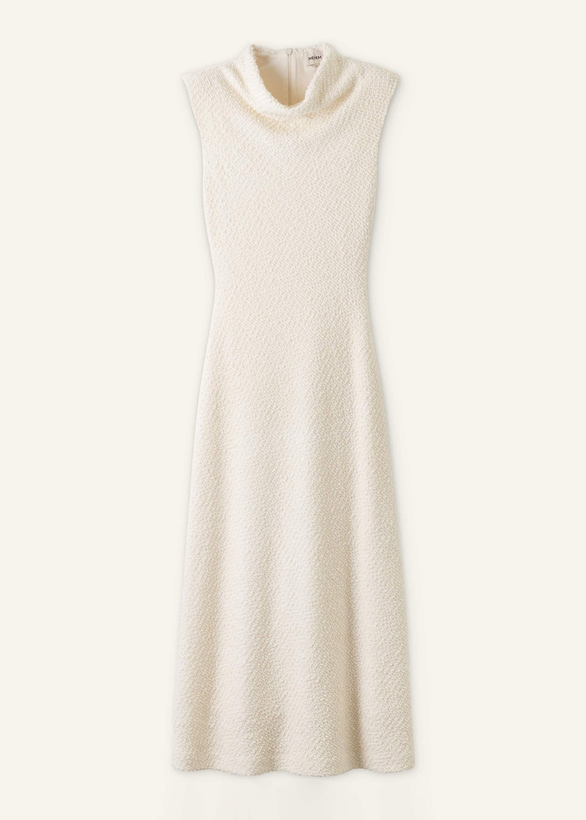 Cream Cowl Neck Fit and Flare Maxi Dress | ME+EM