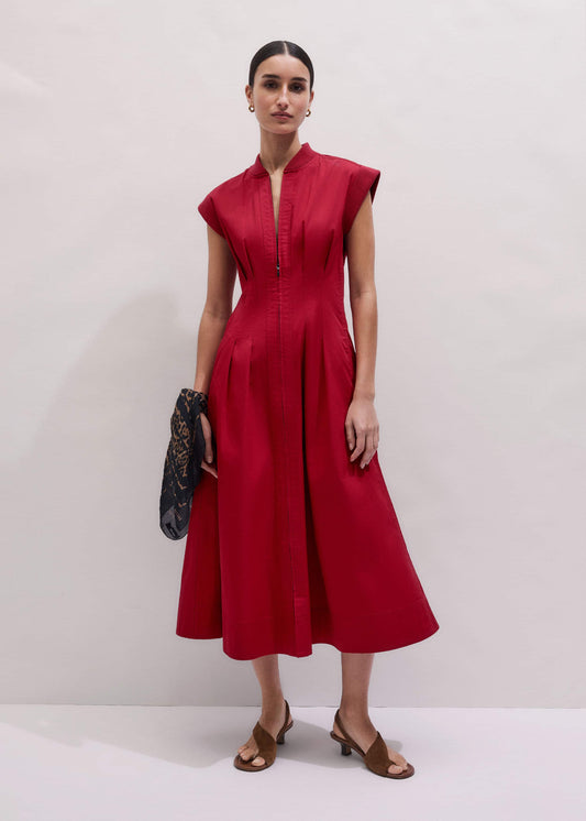 Red Sporty Smart Midi Dress | ME+EM