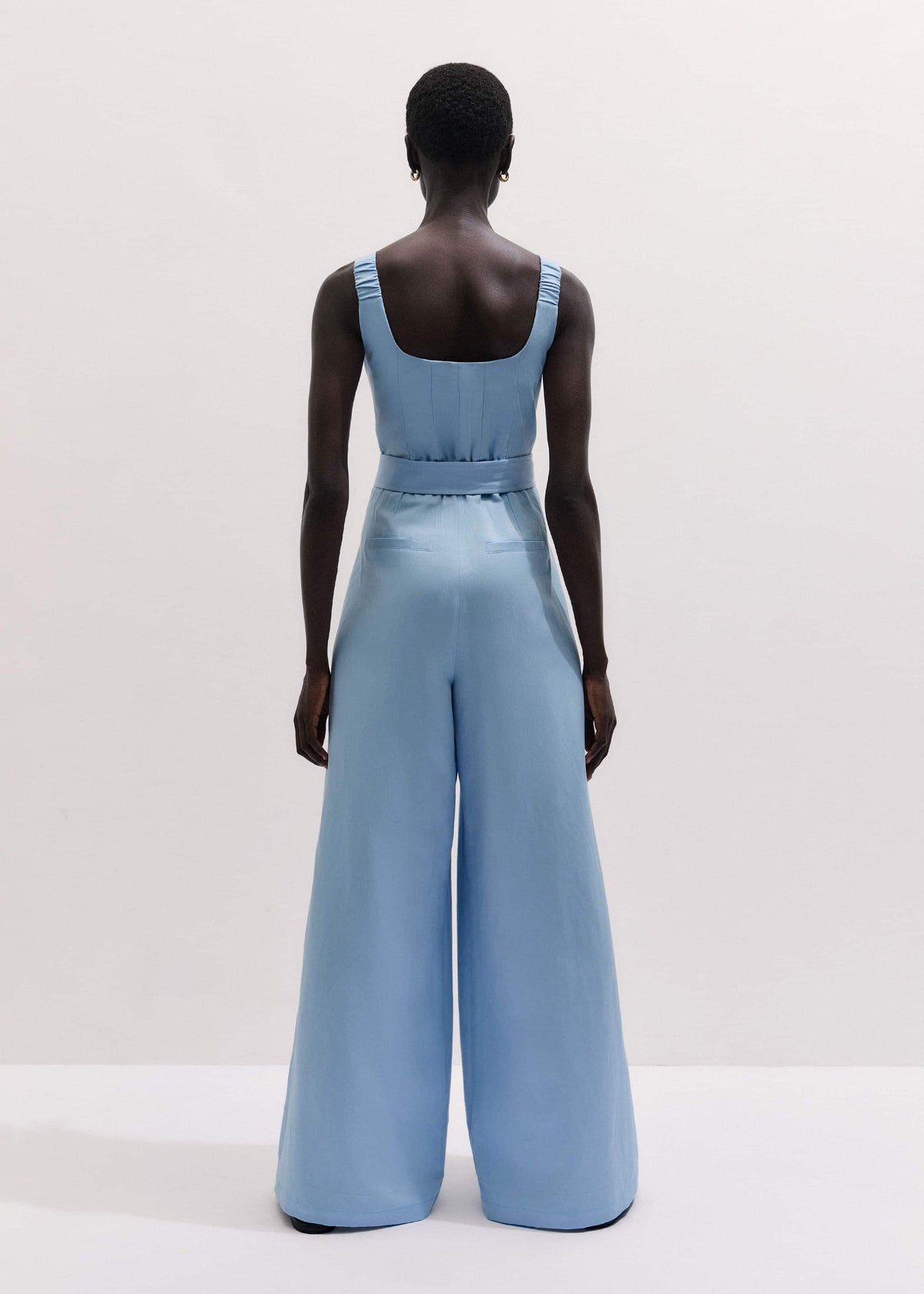Blue Wide-Leg Jumpsuit | ME+EM