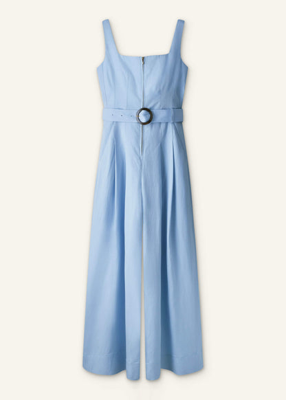 Blue Wide-Leg Jumpsuit | ME+EM