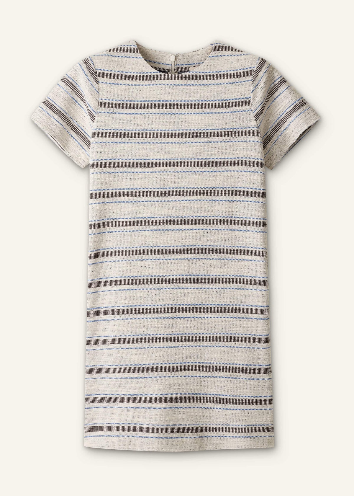 Cream Striped A-Line Mini Dress | ME+EM