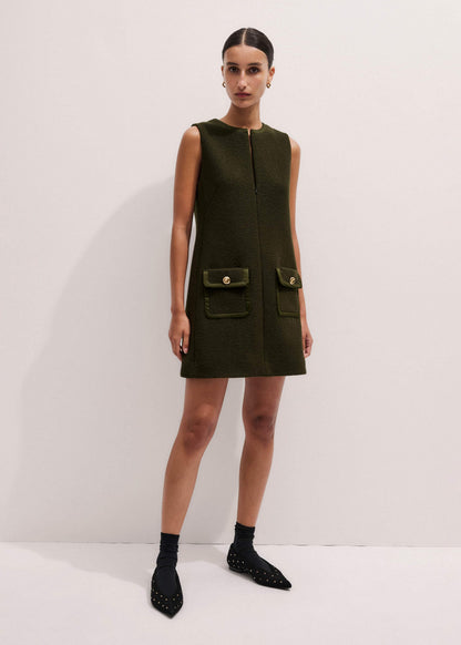 Olive Green Shift Mini Dress | ME+EM