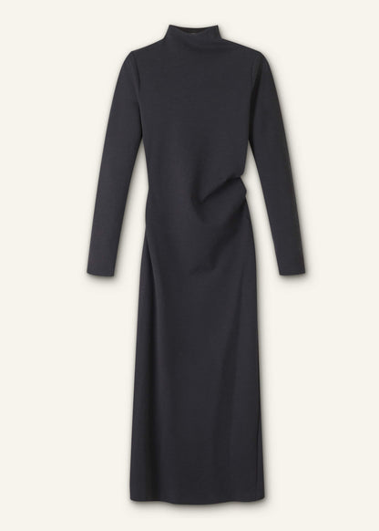 Gray Gathered Maxi Dress | ME+EM