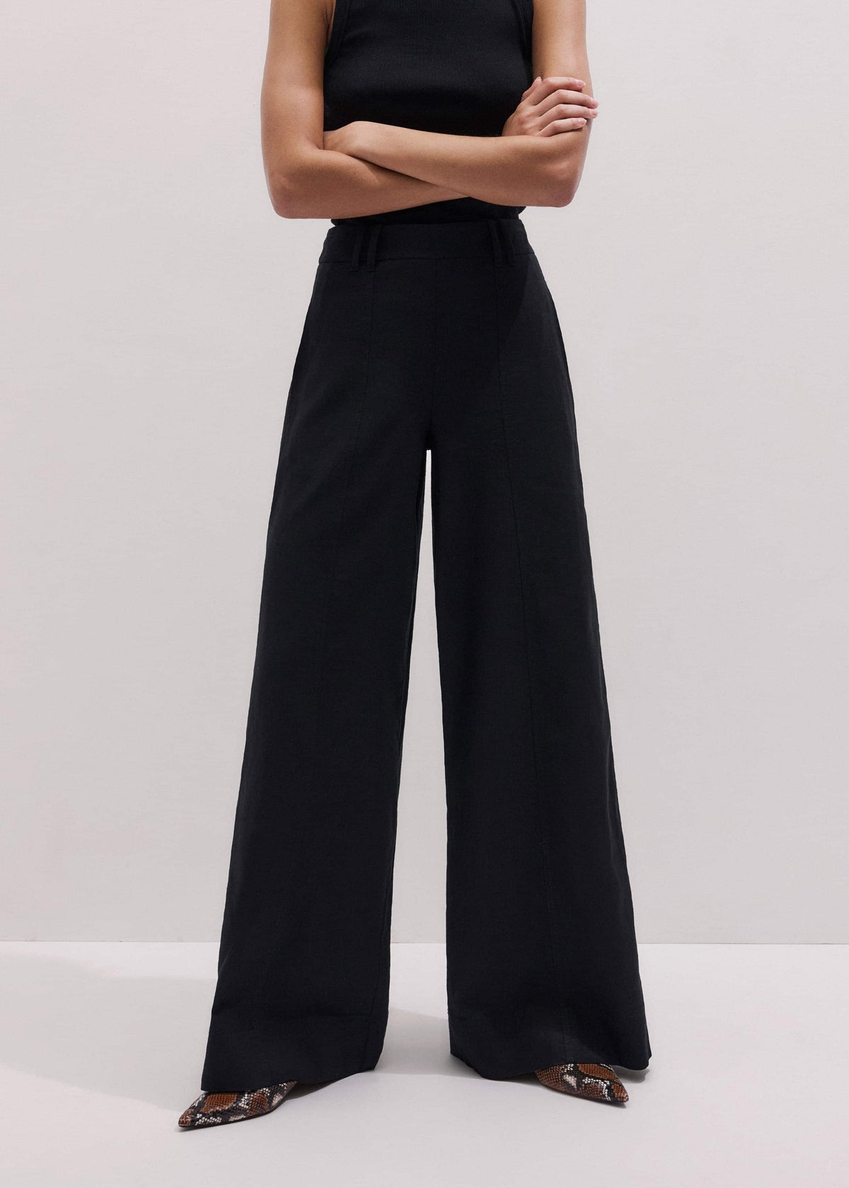 Black Wide-Leg Pant | ME+EM