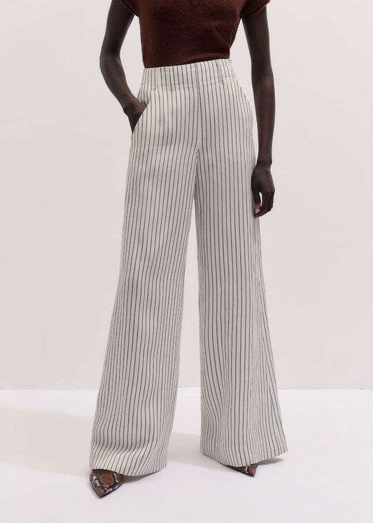 Ivory High Waist Wide Pant | ME+EM