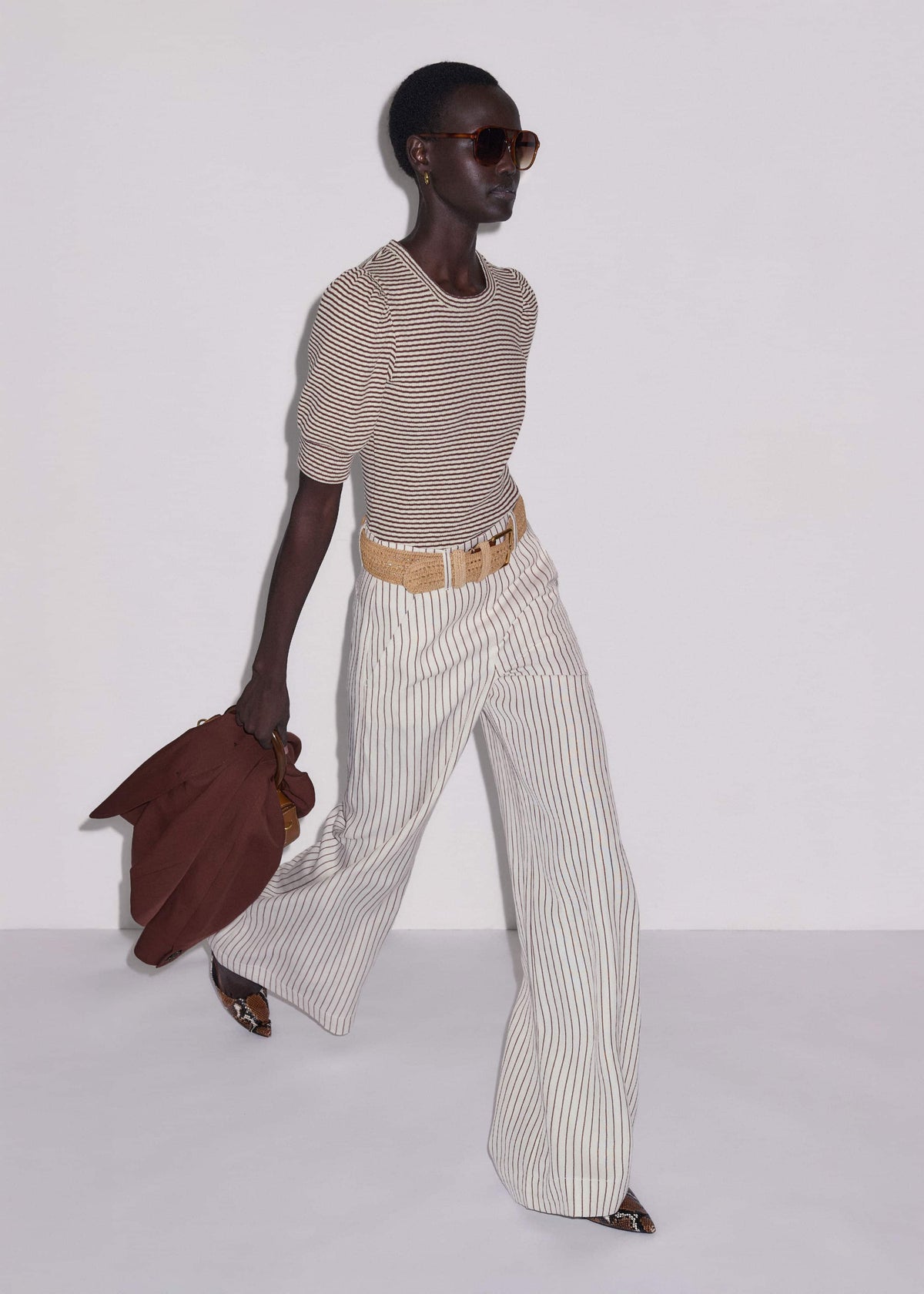 Ivory High Waist Wide Pant | ME+EM
