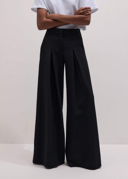 Black Very Wide-Leg Pant | ME+EM