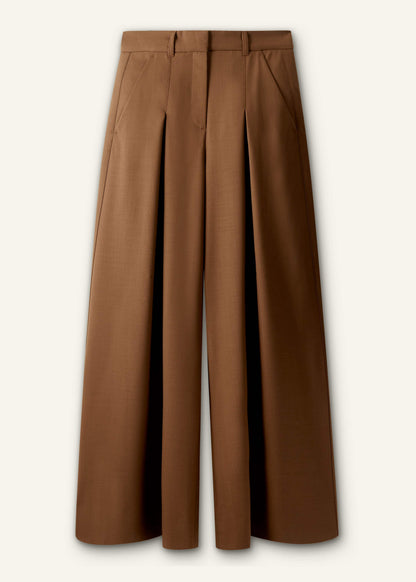 Walnut Brown Ultimate Very Wide-Leg Pant | ME+EM