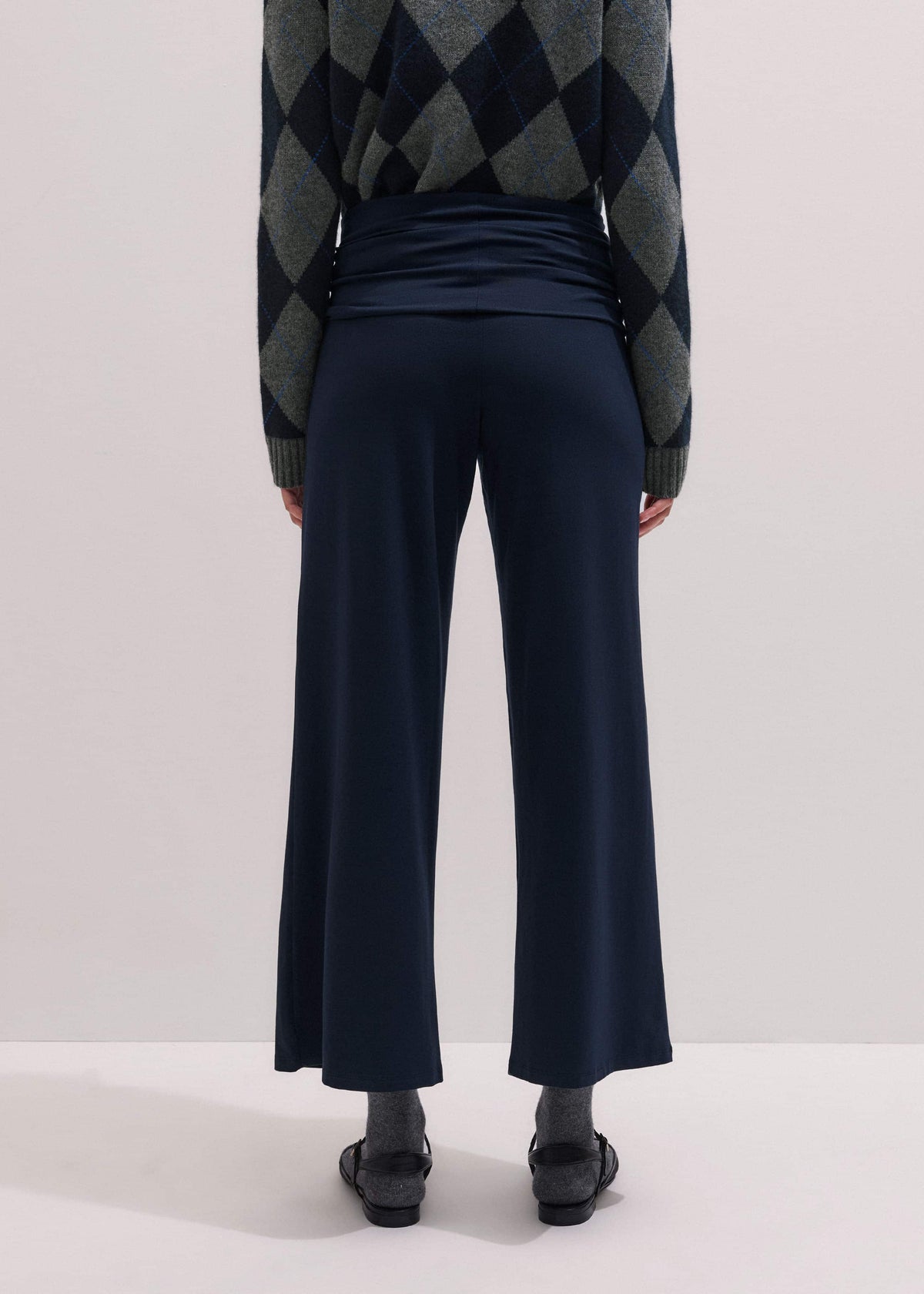Crop Palazzo Pant - Dark Navy Travel Pants |Vacation Shop | ME+EM
