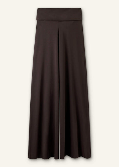 Brown Super Wide Palazzo Pant | ME+EM