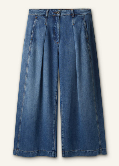 Blue Straight Culotte Jean | ME+EM