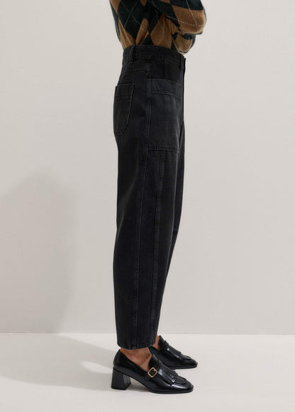 Black Patch Pocket Engineered Jean | ME+EM