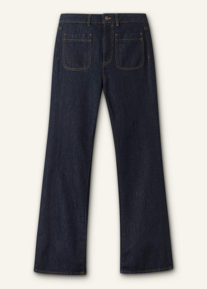 Blue Subtle Flare Jean | ME+EM