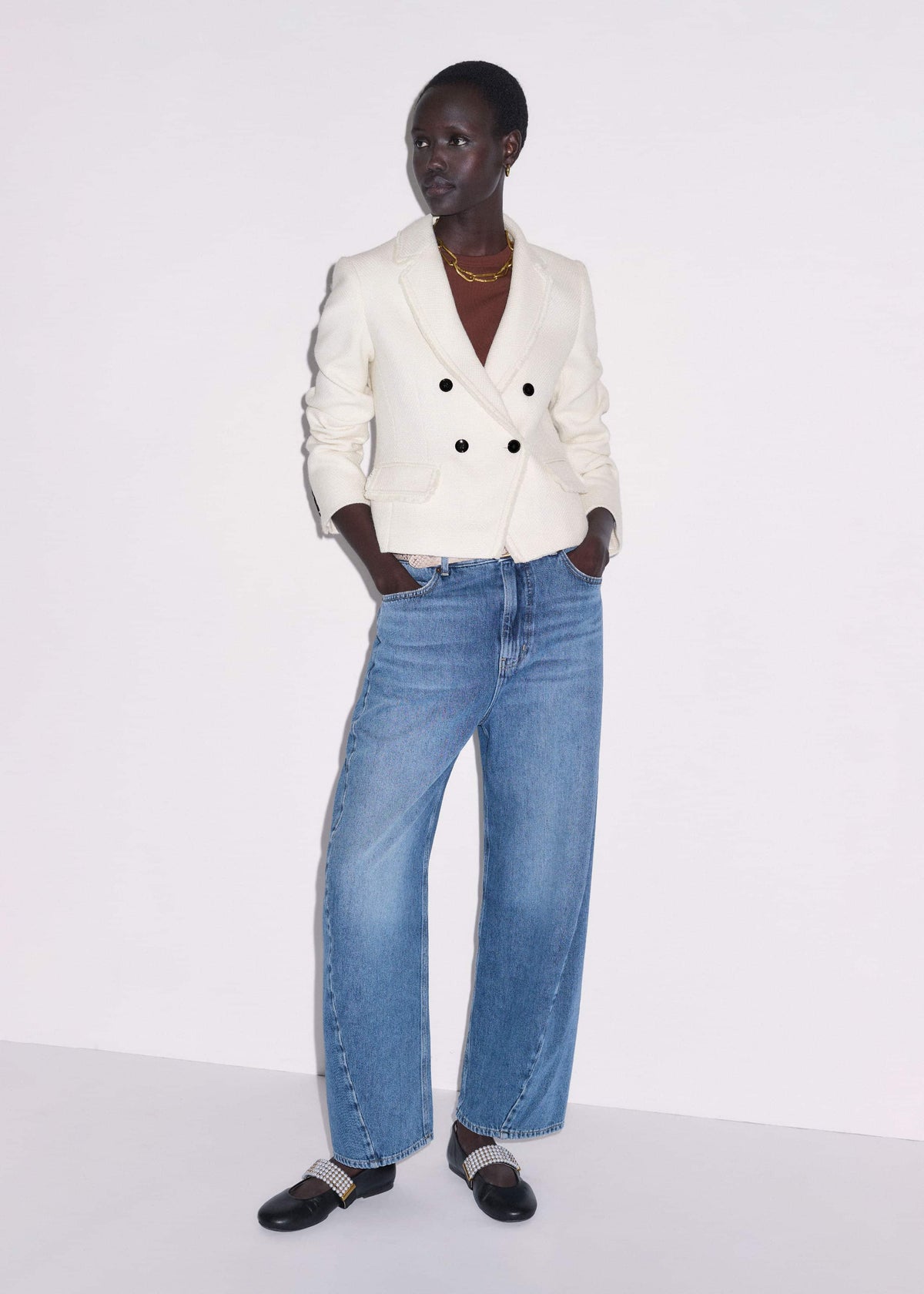 Blue Engineered Barrel Jean | ME+EM