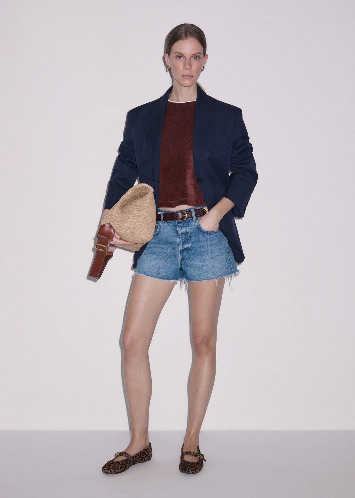 Blue Classic Cut Off Short | ME+EM