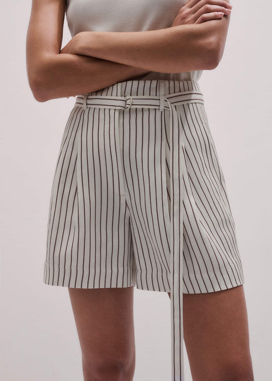 Ivory Tailored Pleat Short | ME+EM
