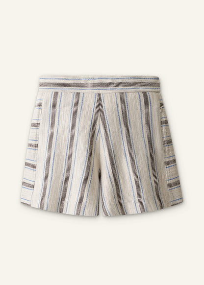 Cream Stripe Short | ME+EM