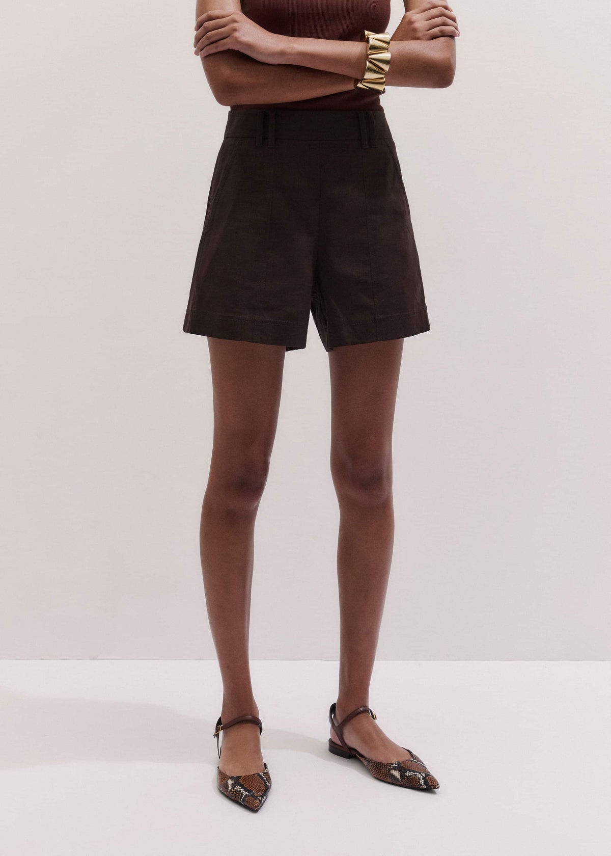 Brown Easy Summer Short | ME+EM