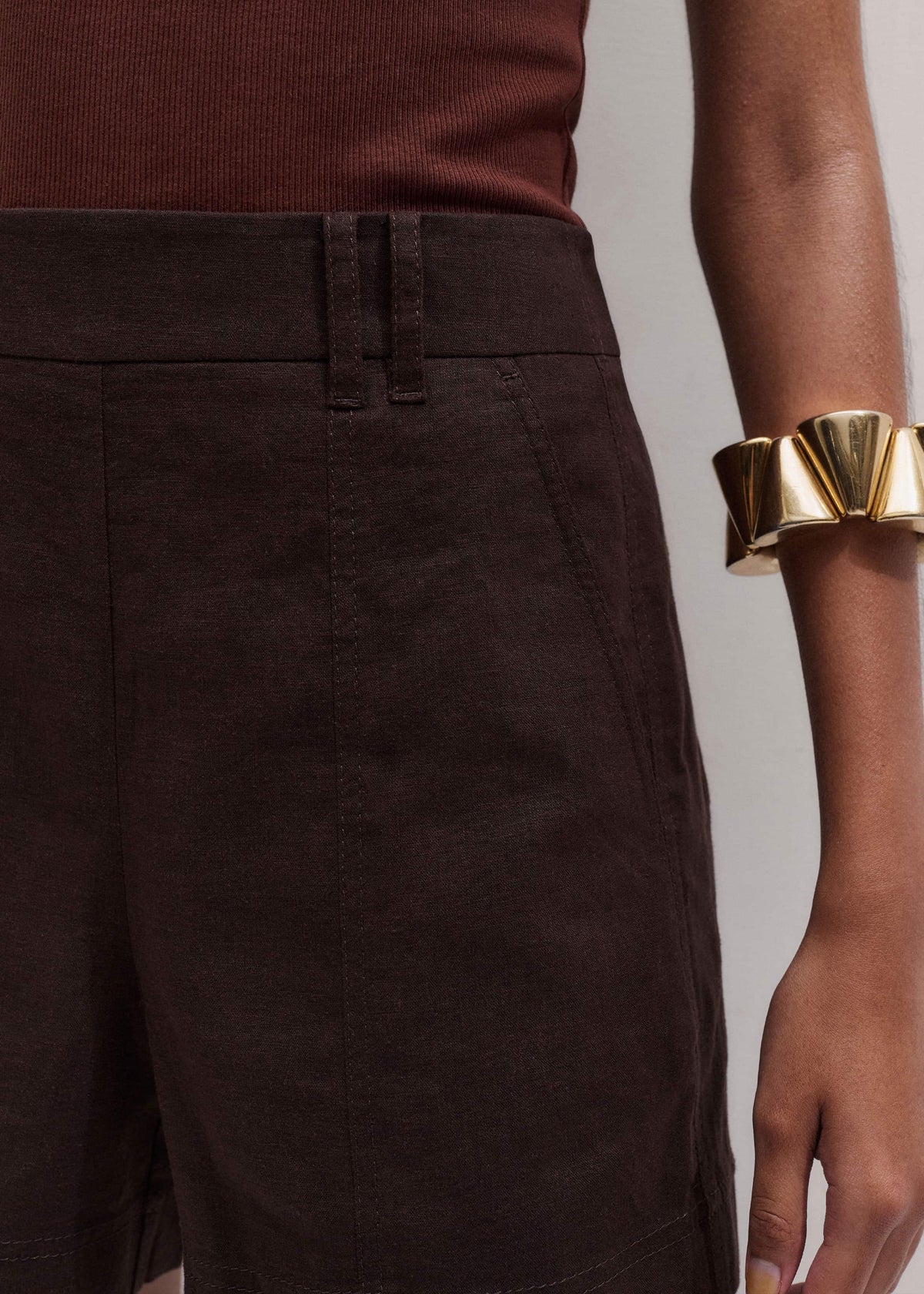 Brown Easy Summer Short | ME+EM