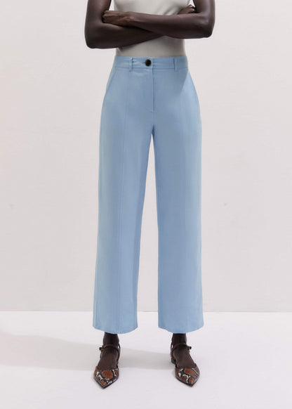 Blue Straight Crop Pant | ME+EM