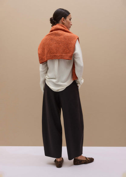 Brown Barrel-Leg Pant | ME+EM