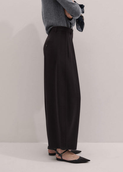 Brown Barrel-Leg Pant | ME+EM