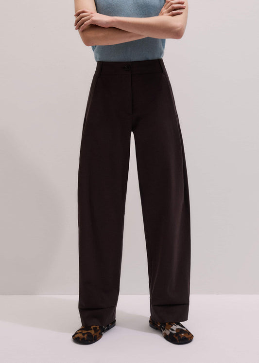 Chocolate Brown Clever Tapered Chino | ME+EM