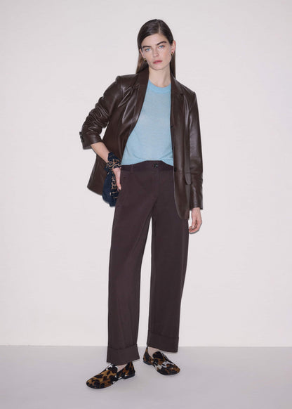 Chocolate Brown Clever Tapered Chino | ME+EM
