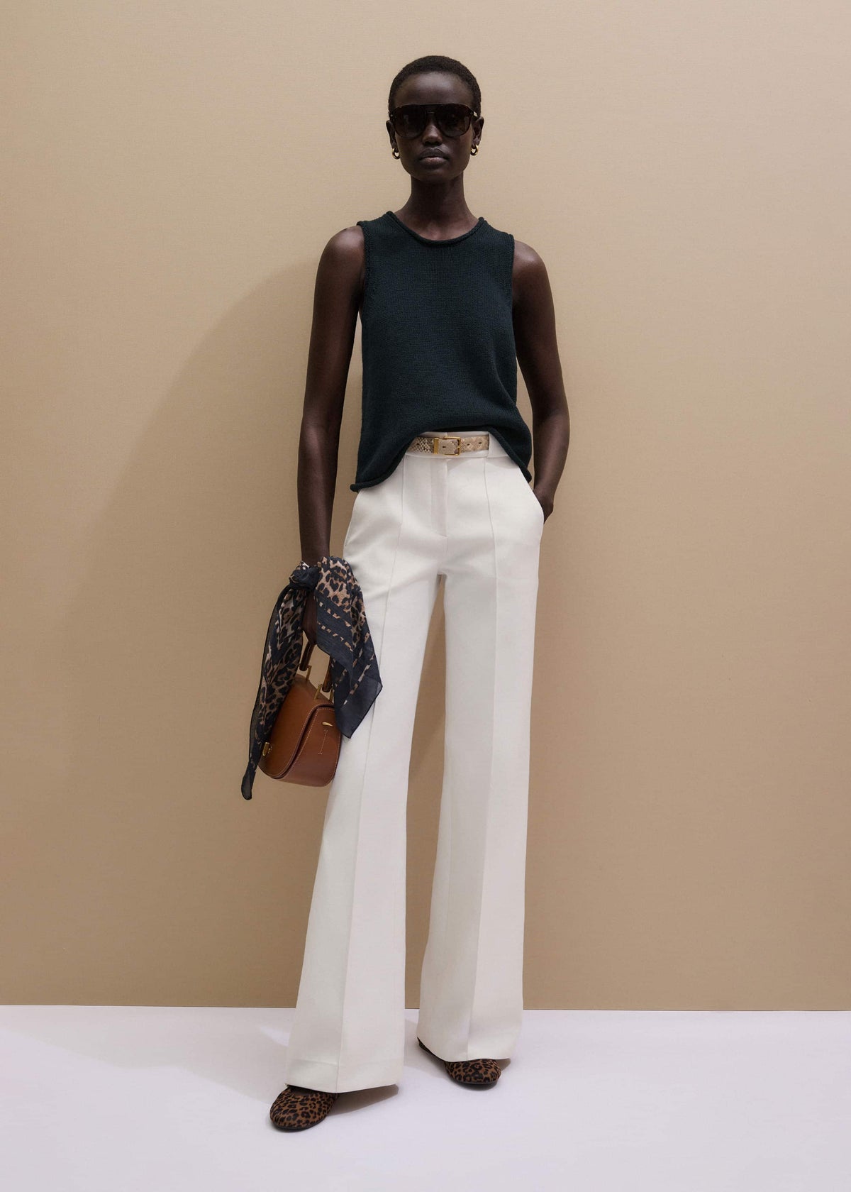 Ivory Everyday Leg Elongator Pant | ME+EM