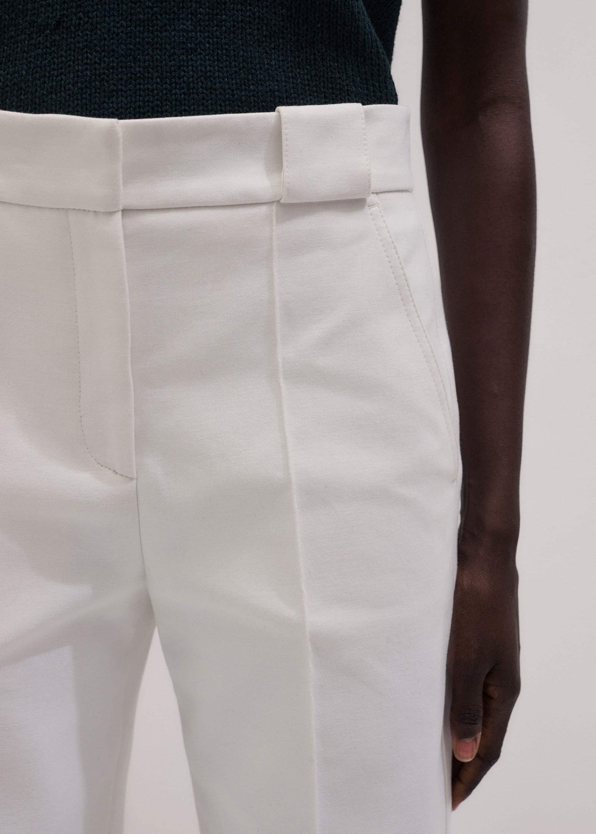 Ivory Everyday Leg Elongator Pant | ME+EM