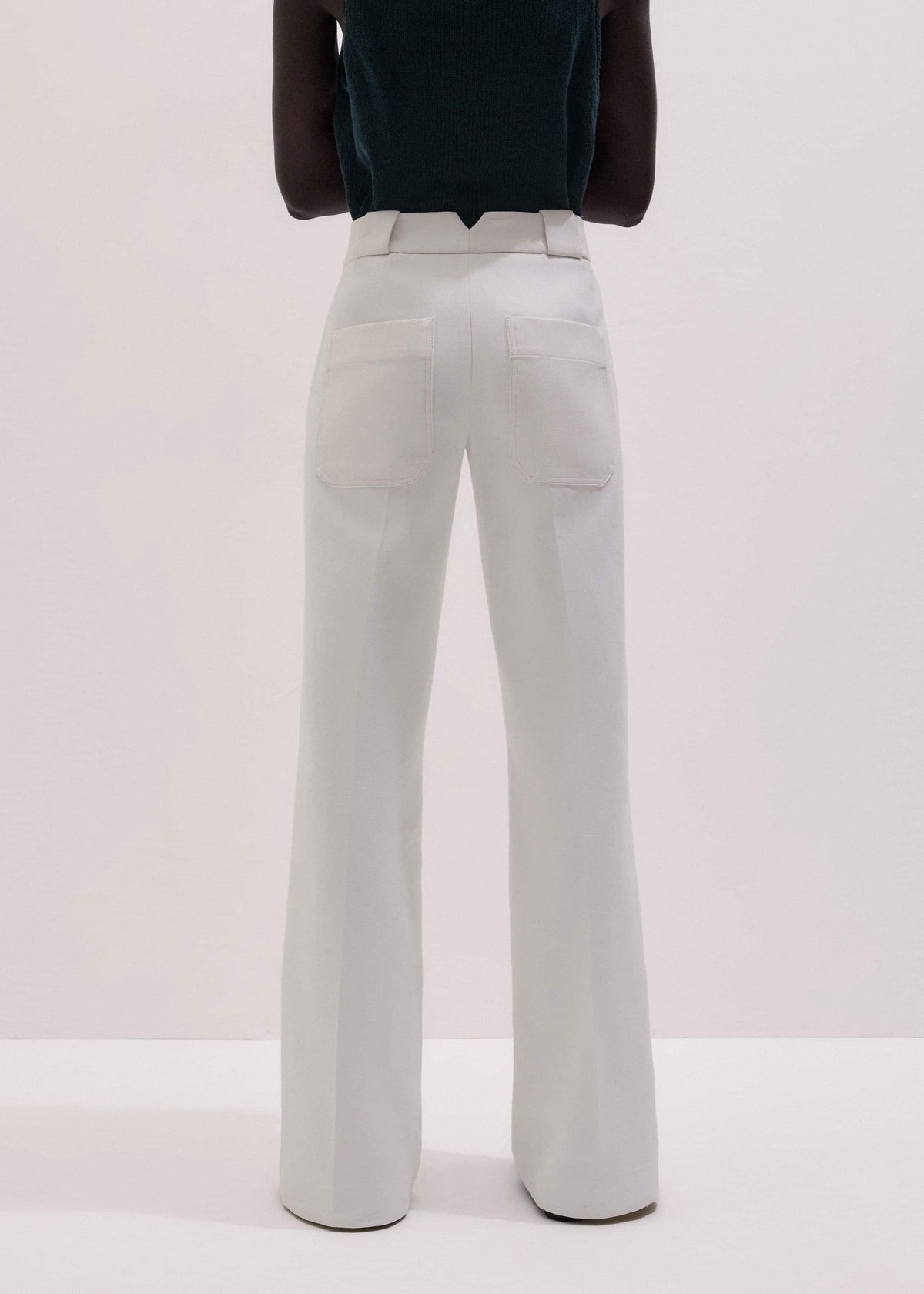 Ivory Everyday Leg Elongator Pant | ME+EM