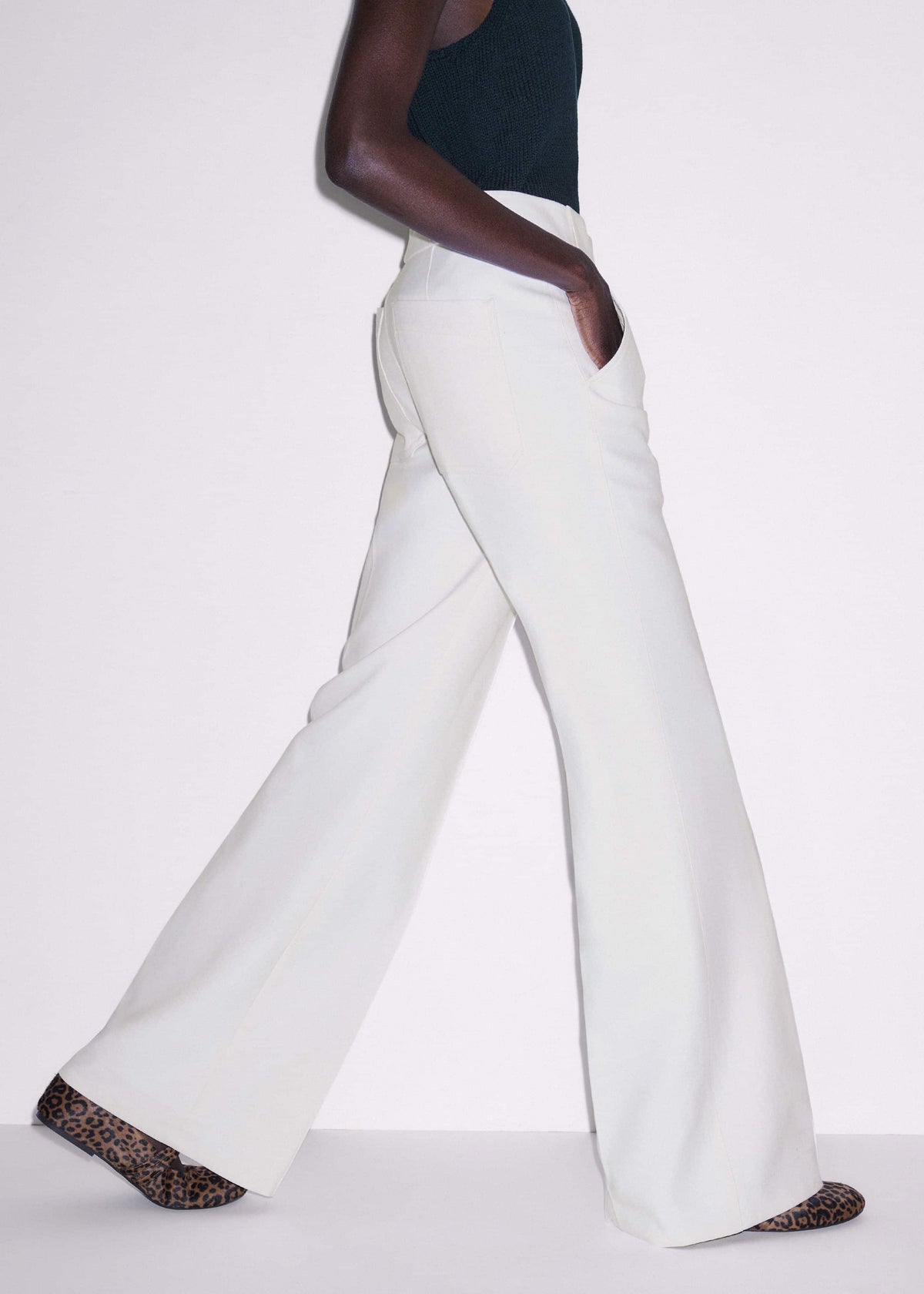 Ivory Everyday Leg Elongator Pant | ME+EM