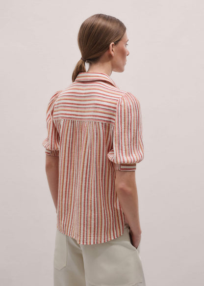 Pink Stripe Summer Blouse | ME+EM