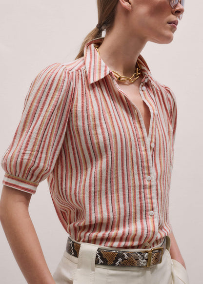 Pink Stripe Summer Blouse | ME+EM