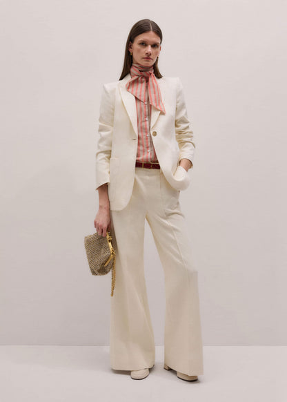 Orange Stripe Blouse + Tie | ME+EM