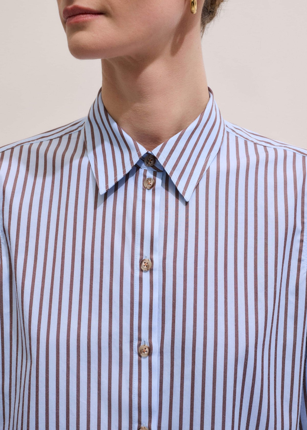 Blue Stripe Relaxed Forever Shirt | ME+EM